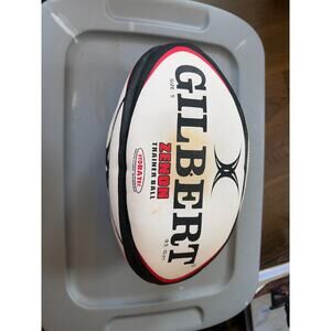 Gilbert Zenon Training Rugby Ball Durable Water Resistant Size 5 9.5-10psi